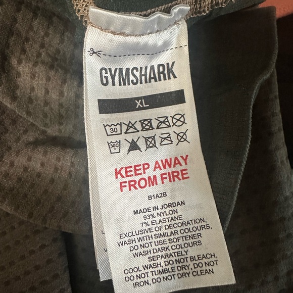 Gymshark Olive Tie Dye Seamless Athleisure Leggings Size XL - Picture 5 of 5